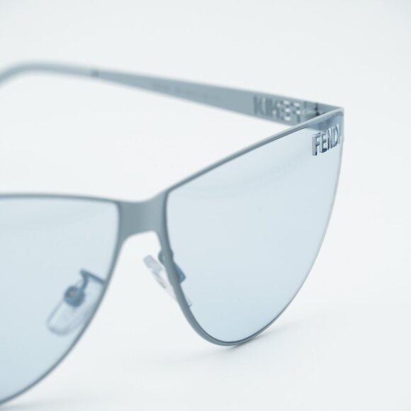 Fendi FE40138U 85V Sunglasses Blue Cat Eye Frame, Blue Lenses main image 7